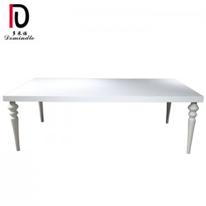 Stainless steel white wedding table