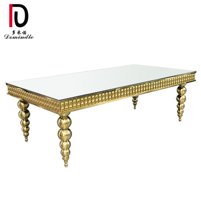 Chinese Professional Party Hotel Table - Rectangular table stanless steel for wedding – Dominate