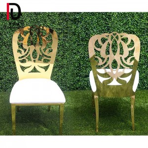 Wedding Dahlia stainless steel dining chair