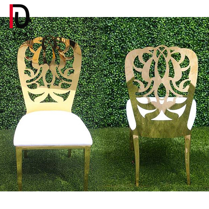 One of Hottest for High-End Gold Stainless Steel Dining Chair - Wedding Dahlia stainless steel dining chair – Dominate