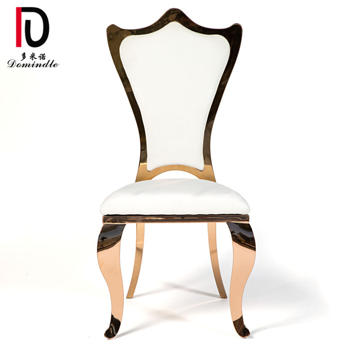 Hot sale Stainles Steel Chair Wedding - Florence wedding gold stainless steel chair – Dominate