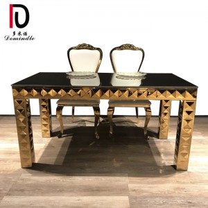 Wedding furniture gold table