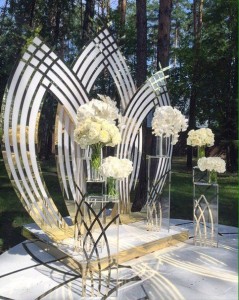 Morden Bhite  Wedding Backdrop