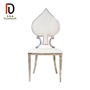 Renewable Design for Gold Stainless Steel Chair -
 Spade wedding dining banquet chair – Dominate