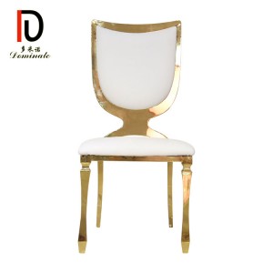 Stainless steel shield dining banquet chair