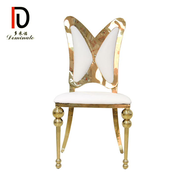 New Arrival China Gold Staking Hotel Chair - Butterfly stainless steel dining chair – Dominate