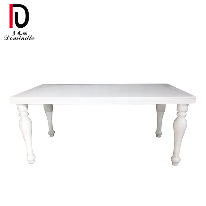 China Factory for Gold Stainless Steel Table - Modern white wedding table – Dominate