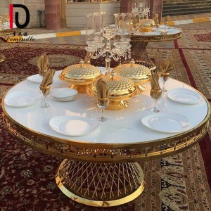 Cheapest Price Luxury Gold Stainless Steel Wedding Dinig Table -
 Nest leg stainless steel wedding table – Dominate