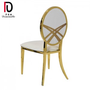 China Gold Supplier for Gold Stainless Steel Event Chair -
 Unqiue imperial dining chair for wedding – Dominate