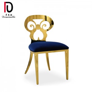 Indigo stainless steel dining chair for event