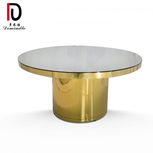 Factory wholesale Modern Gold Wedding Stainless Steel Table -
 Modern wedding furniture round dining table – Dominate