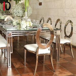 luxury design stianless steel wedding table