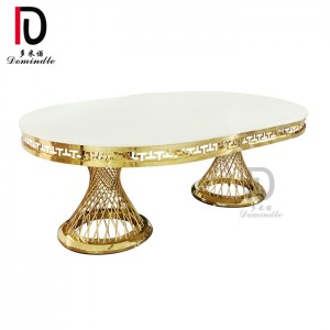 Stainless steel oval nest wedding table