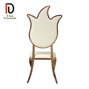 Chinese Professional Elegant Wedding Chair -
 Lotus stainless steel dining chair – Dominate