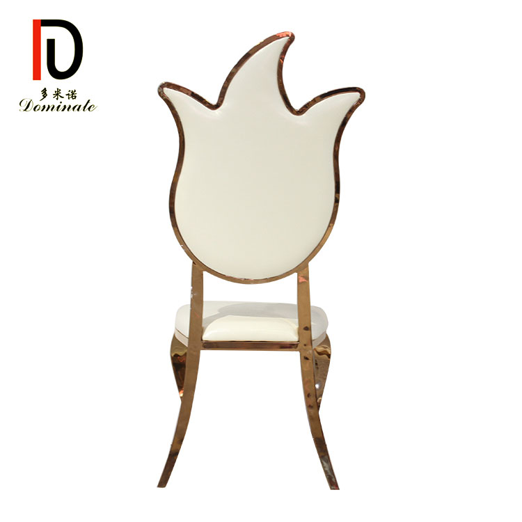 Good quality Rental Gold Stacking Hotel Chair - Lotus stainless steel dining chair – Dominate