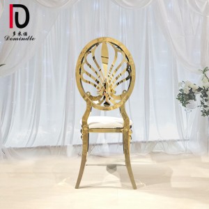 Dubai gold dining chair for banquet