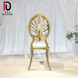 Factory source Metal Dining Chair -
 Dubai gold dining chair for banquet – Dominate