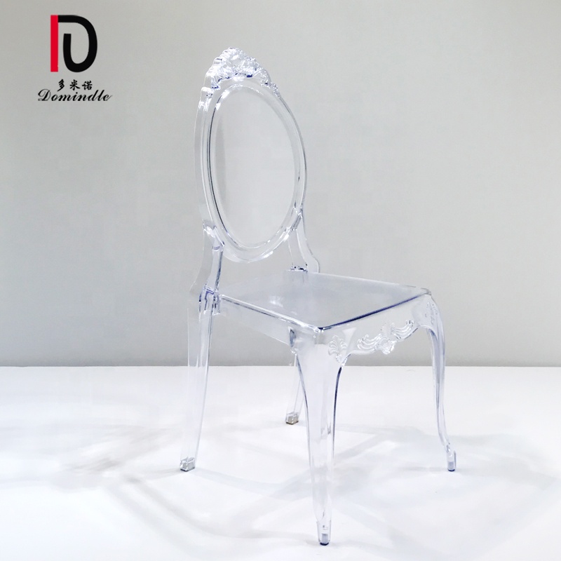 China Round Back Wedding Chair –  stackable modern wholesale Clear pc crystal wedding chair – Dominate