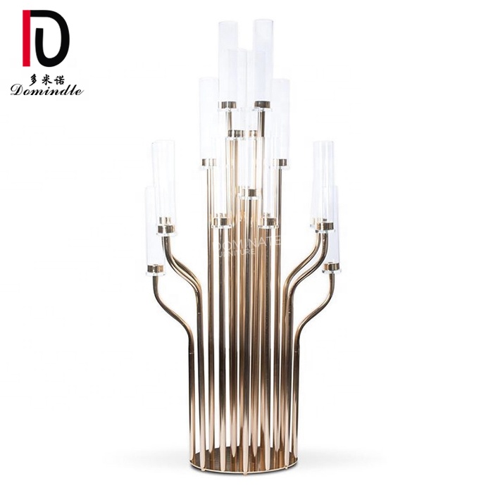 Good quality Stainless steel back dropFrom China – Hot selling stainless steel  holder wedding decoration candlestick metal – Dominate