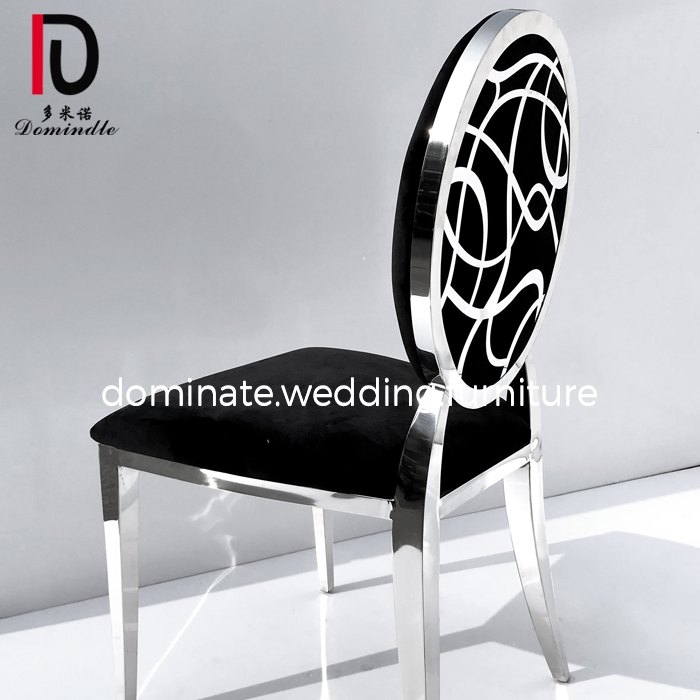 2020 popular gold  hotel chair round back wedding stainless for banquet