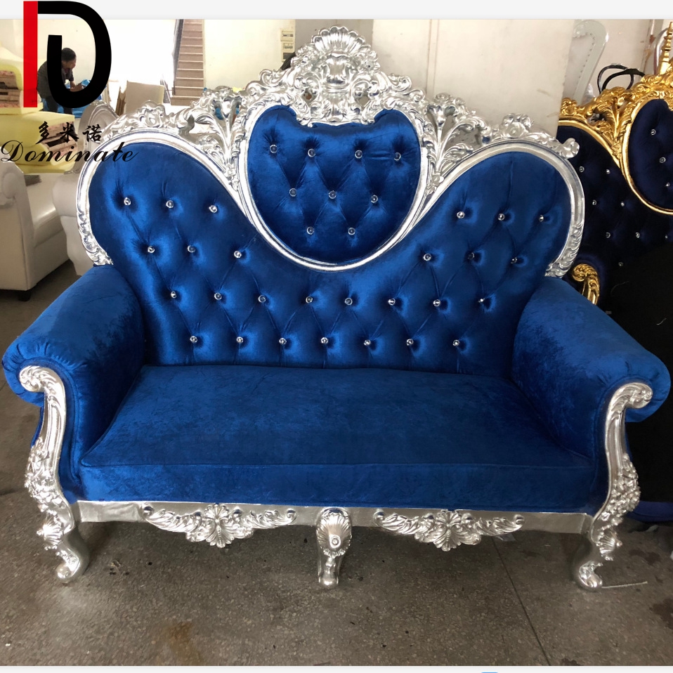 Good quality Sofa From China – High Quality King Throne Chairs Luxury Bride And Groom Sofa Chair For Wedding Event – Dominate