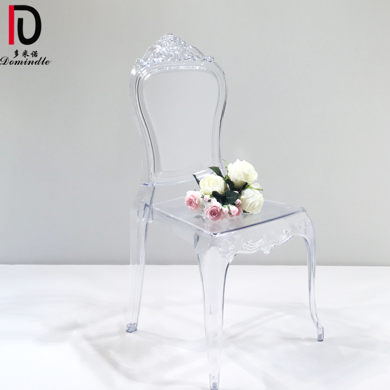 Wholesale Luxury Wedding Chair –  Hotel furniture wholesale crystal chair clear plastic for wedding – Dominate