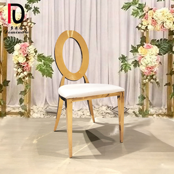 OEM Golden Stainless Steel Chair –  Best quality durable stainless steel banquet dining restaurant party wedding children kids chair – Dominate