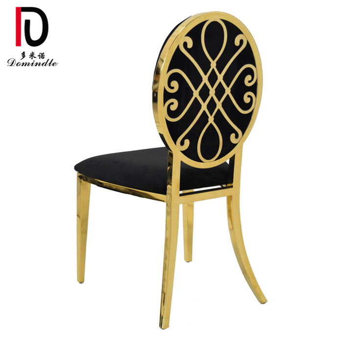 OEM Banquet Chair –  event use modern stainless steel wedding chair with back design – Dominate