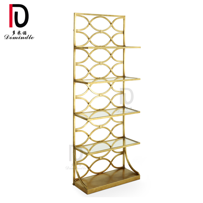 Good quality Tables From China – wine backbar commercial use gold stainless steel bar shelf for party – Dominate