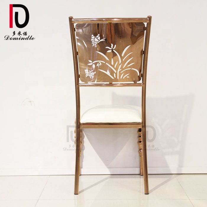 Elegant Event Restaurant Wedding Furniture Gold Material Events Dining Chair