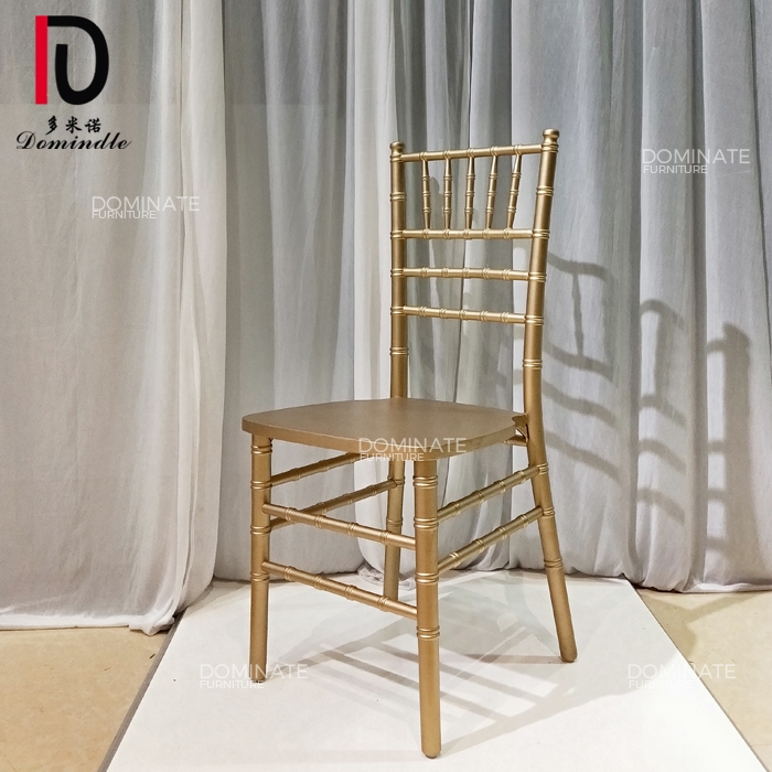 China Steel Dining Chair –  Commercial wedding dining furniture restaurant metal iron antique wood chair design – Dominate