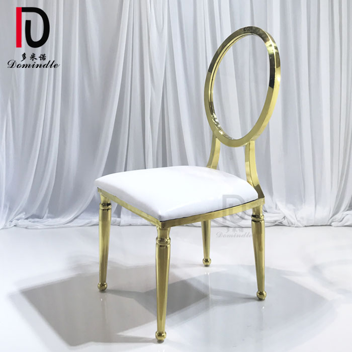 OEM Elegant Event Chair –  dubai gold stainless steel frame acrylic dining chair for wedding – Dominate