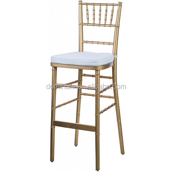 Gold Paint and metal Good Quality Chiavari High Bar Chair For Sale