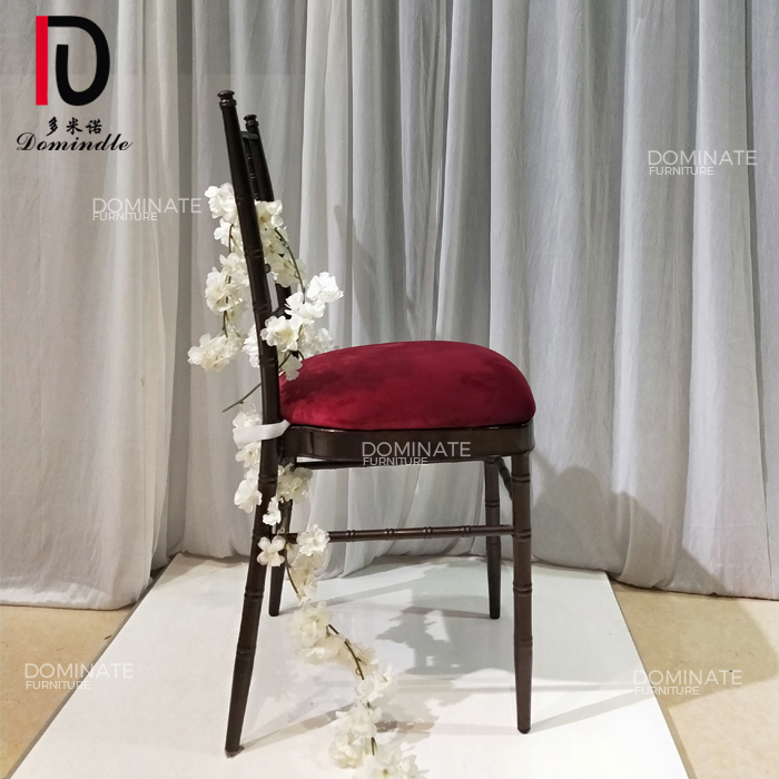 OEM Wedding Chair – Wedding hotel outdoor using royal banquet black tiffany antique chiavari chair – Dominate detail pictures