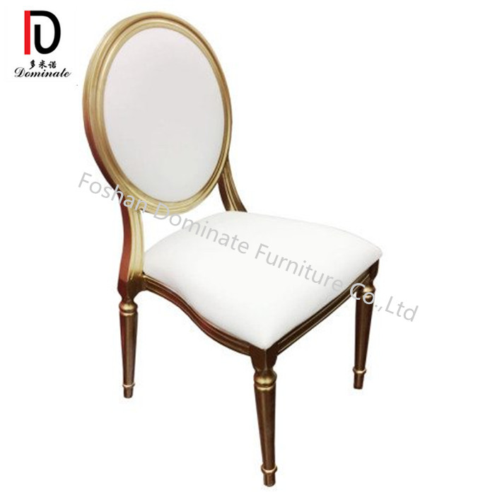 China Gold Stainless Steel Dinig Chair –  Wholesale Wedding Chairs Louis Chair Banquet Dining Chair – Dominate