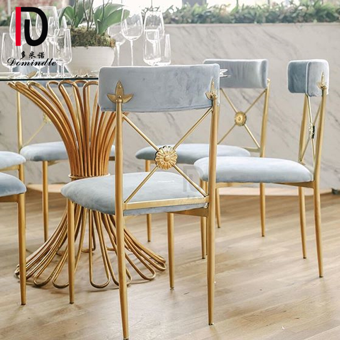 OEM Modern Banquet Chair –  new design pink cushion gold stainless steel frame wedding chair for events – Dominate