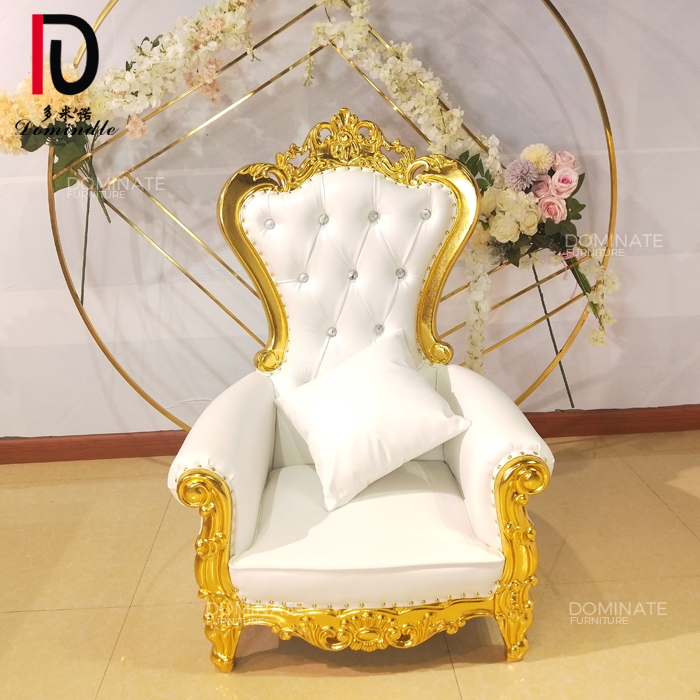 Birthday party ceremony wedding occasion cheap king throne chair wood furniture for kid child
