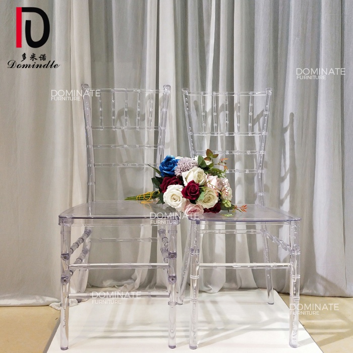 Dominate Wedding Furniture Clear Acrylic Hotel Banquet Tiffany Chiavari Chair