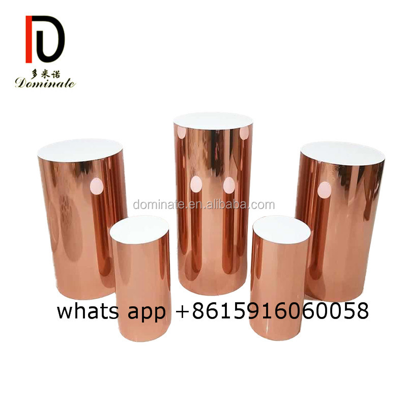 Good quality Acrylic back dropFrom China – Acrylic Square Plinth Acrylic Display Pedestal Wedding Plinth Gold Acrylic Cylinder Pedestal With marble – Dominate