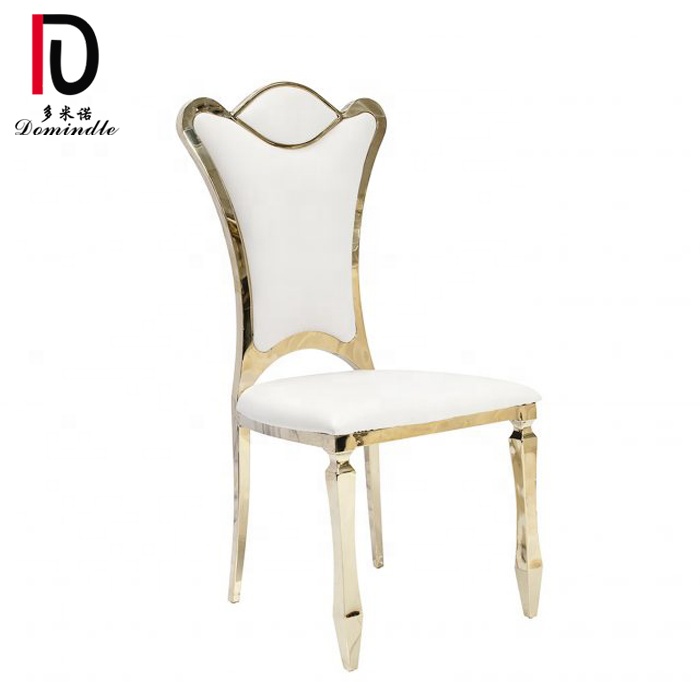 Banquet hall modern design hotel wedding bride and groom gold throne chairs