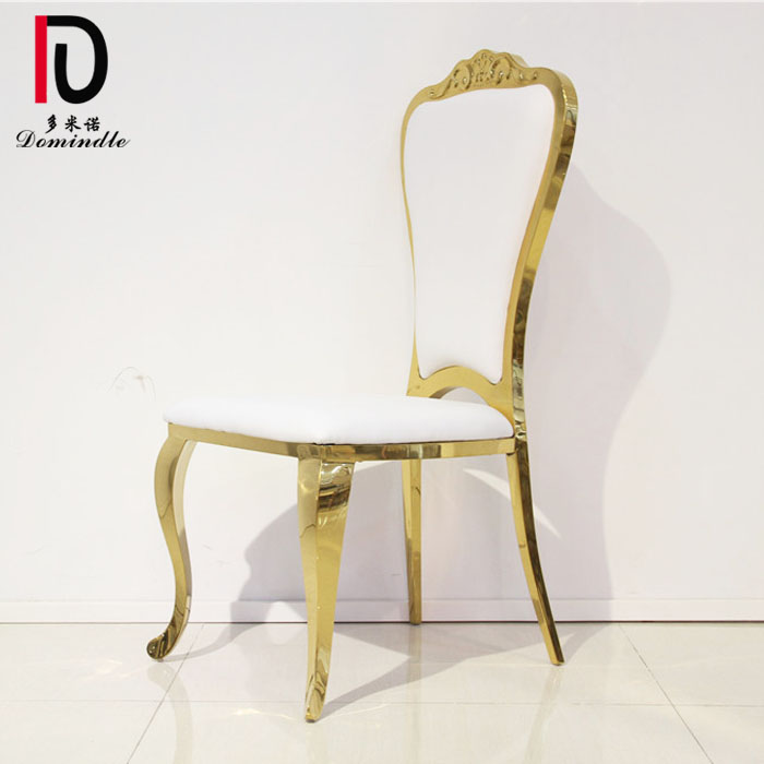 China Gold Metal Circle Wedding Chair –  classical golden middle east Stainless Steel Banquet Chair – Dominate