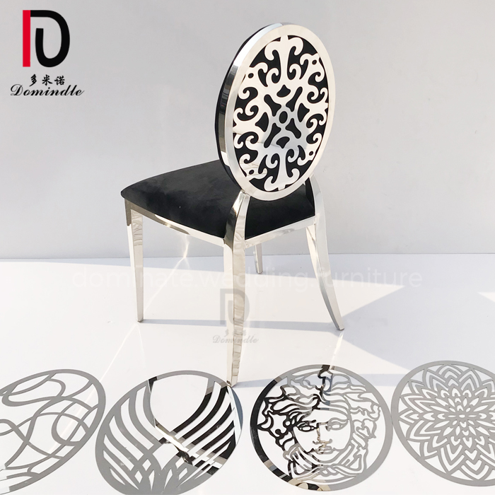 OEM Luxury Wedding Chair –  2020 new inventory wedding and events stainless steel round back hotel chair – Dominate