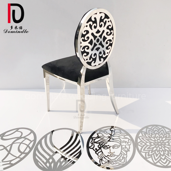 New Design Stainless Steel Chair –  2020 new inventory wedding and events stainless steel round back hotel chair – Dominate