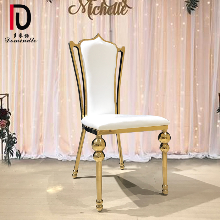 dominate wc16 modern gold stainless steel frame wedding chair for event