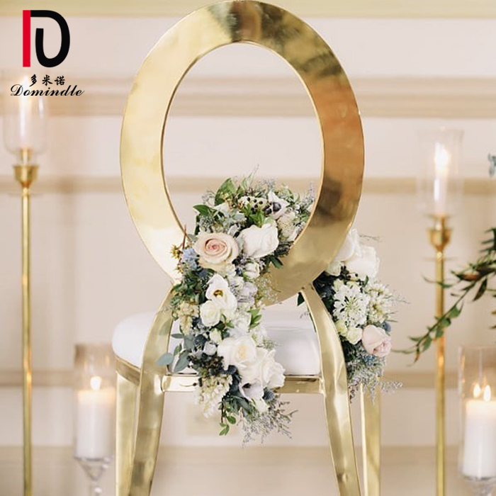 Wedding event gold Modern Stainless Steel Dining Chair