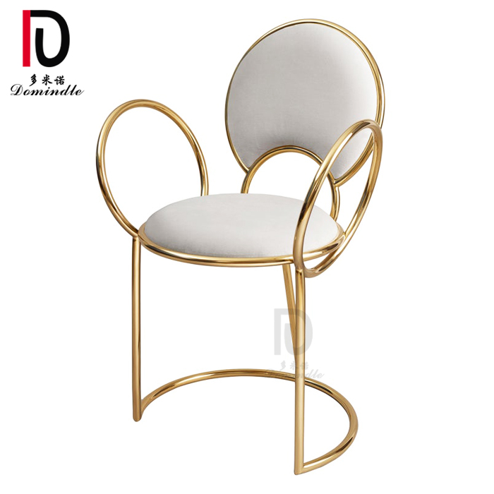 Wholesale Gold Stainless Steel Chair –  Dominate Unique NEW design modern stainless steel gold wedding chair for events – Dominate