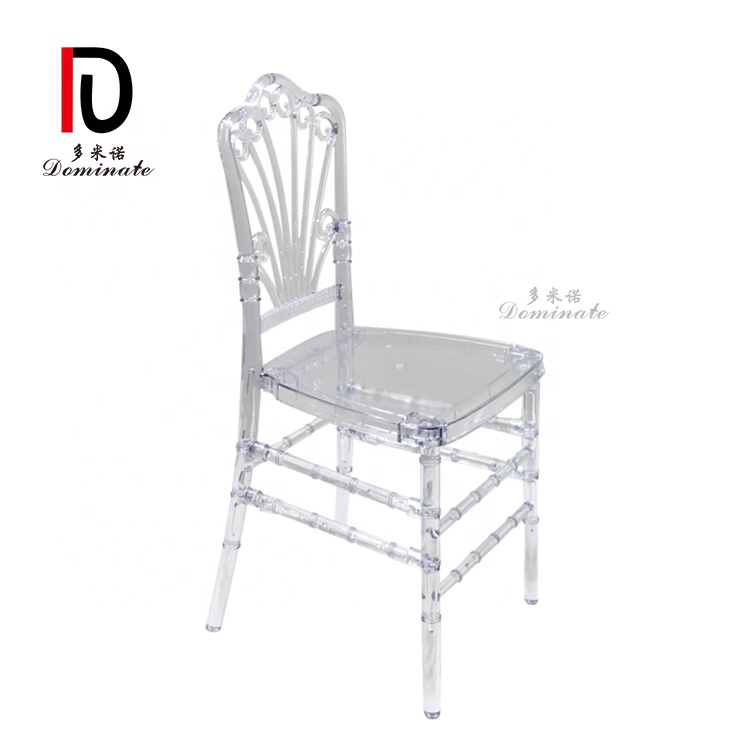 China Royal Wedding Chair –  Modern Hot sale Acrylic Crystal Transparent PC Back Chair Dining Chairs High quality Princess Plastic Chair – Dominate