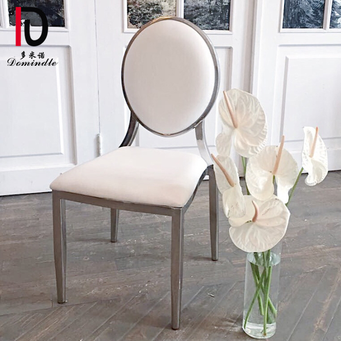 China Modern Stainless Steel Chair –  Dominate WC15 wedding and event design silver frame velvet metal dining chair – Dominate