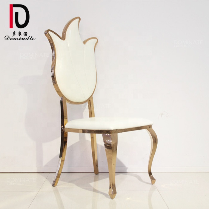 Gold  Dining Chair with Stainless Steel Wedding Furniture for sale