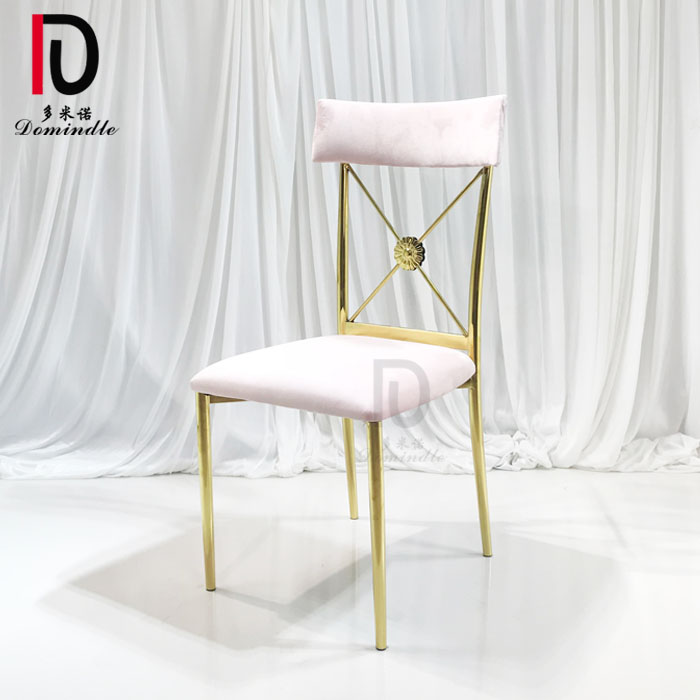 2019 new design modern Wedding gold stainless steel dining chair